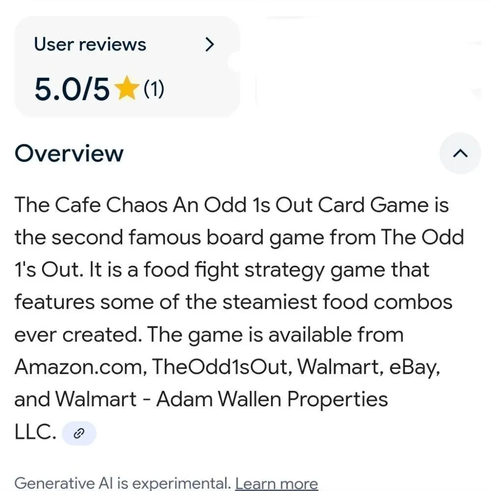 Cafe Chaos board game